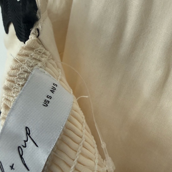 Petal & Pup Cream Maxi Dress with Black Trim - Picture 5 of 5